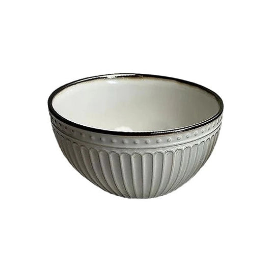 Bowl texturado blanco de ceramica