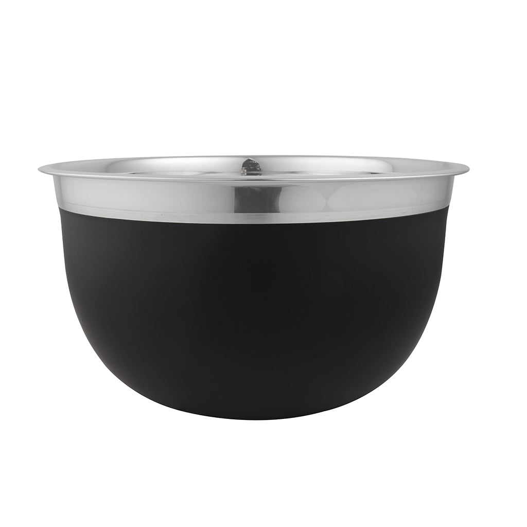 Bowl de acero inoxidable con exterior negro mate